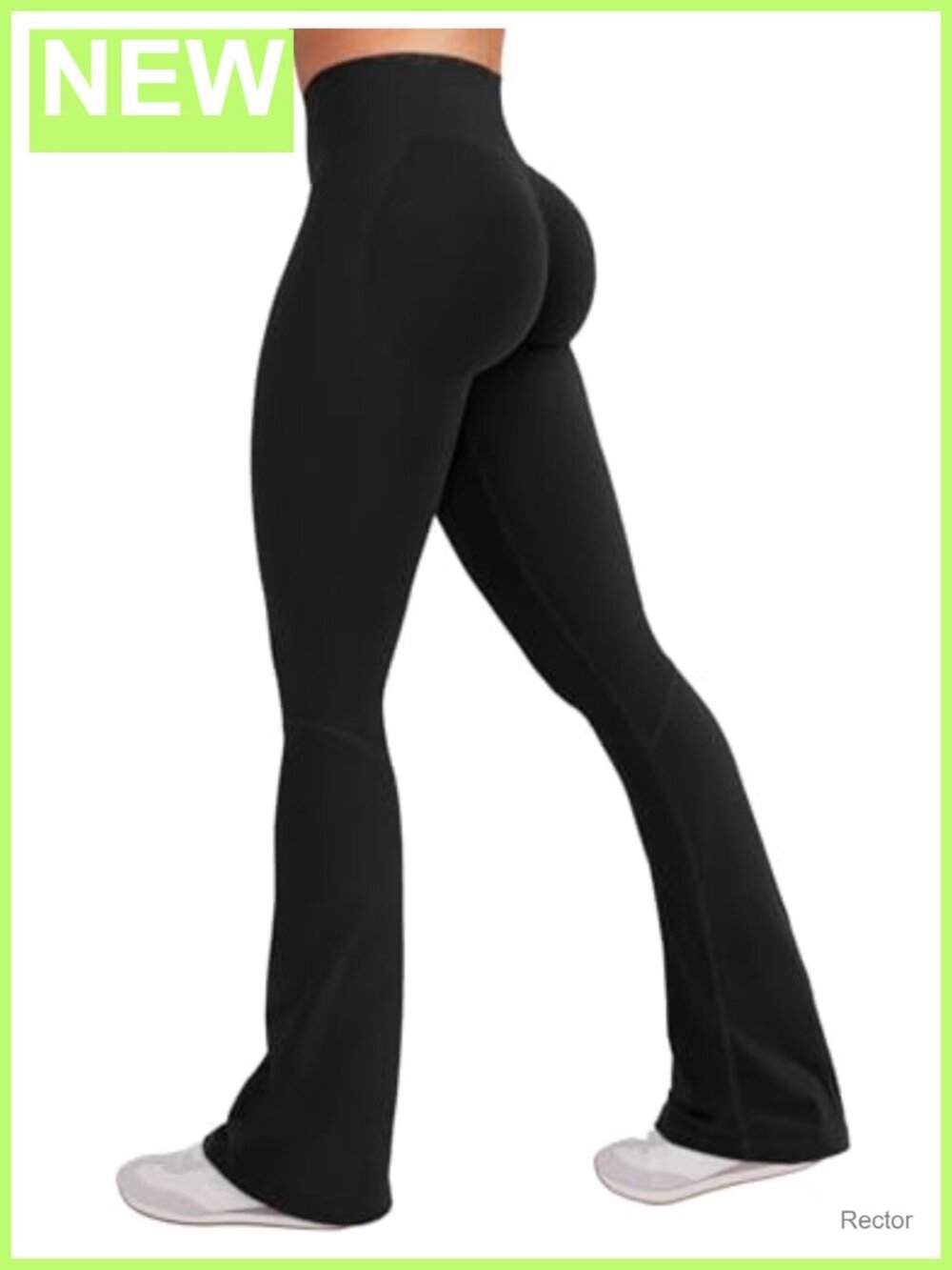 Flared Leggings Hidden Scrunch Seamless Nylon Spandex Yoga Pants